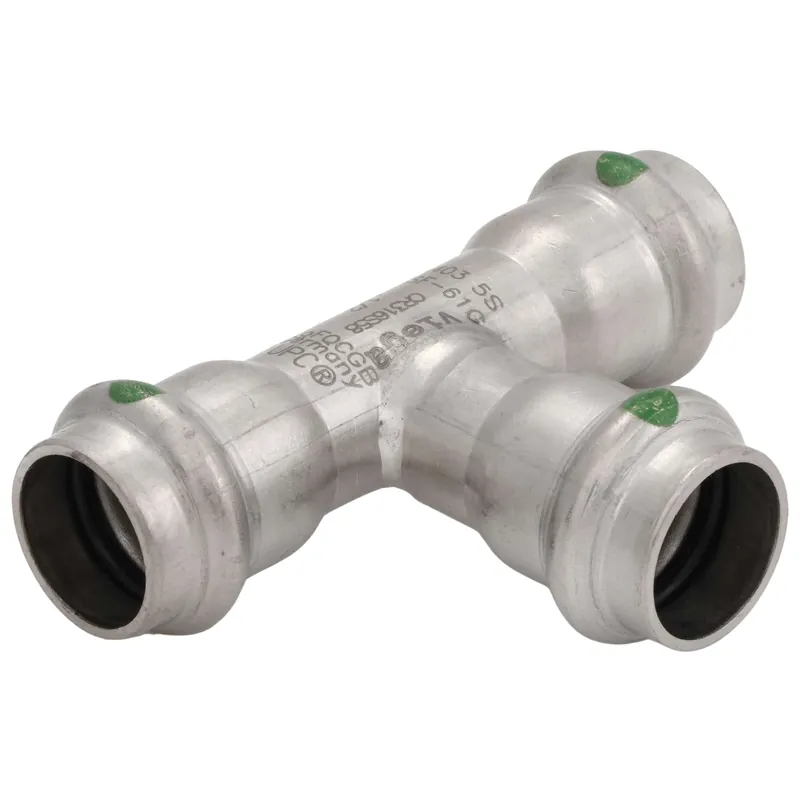 SK0506814-US20260702-105043-0 Viega 80730 2 x 2 x 3/4 ProPress 316 Stainless Steel Tee - Image 1