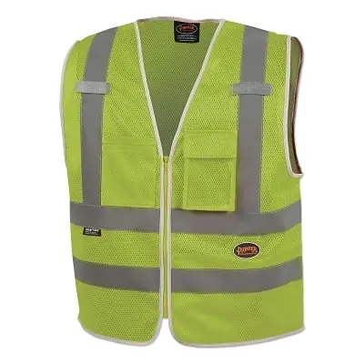 Pioneer V1025260U-2XL Mesh 8-Pocket Safety Vest 2XL