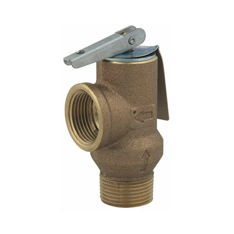 SK0507119-US20260702-105043-0 Watts 0011917 Series LF3L 3/4 in. Copper Alloy and Silicone Male Threaded x Female Threaded 150# 210F Pressure Relief Valve - Image 1