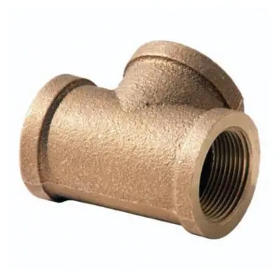SK0507167-US20260702-105043-0 Merit Brass X106-32 Straight Pipe Tee, 2 in Nominal, FNPT End Style, 125 lb - Image 1