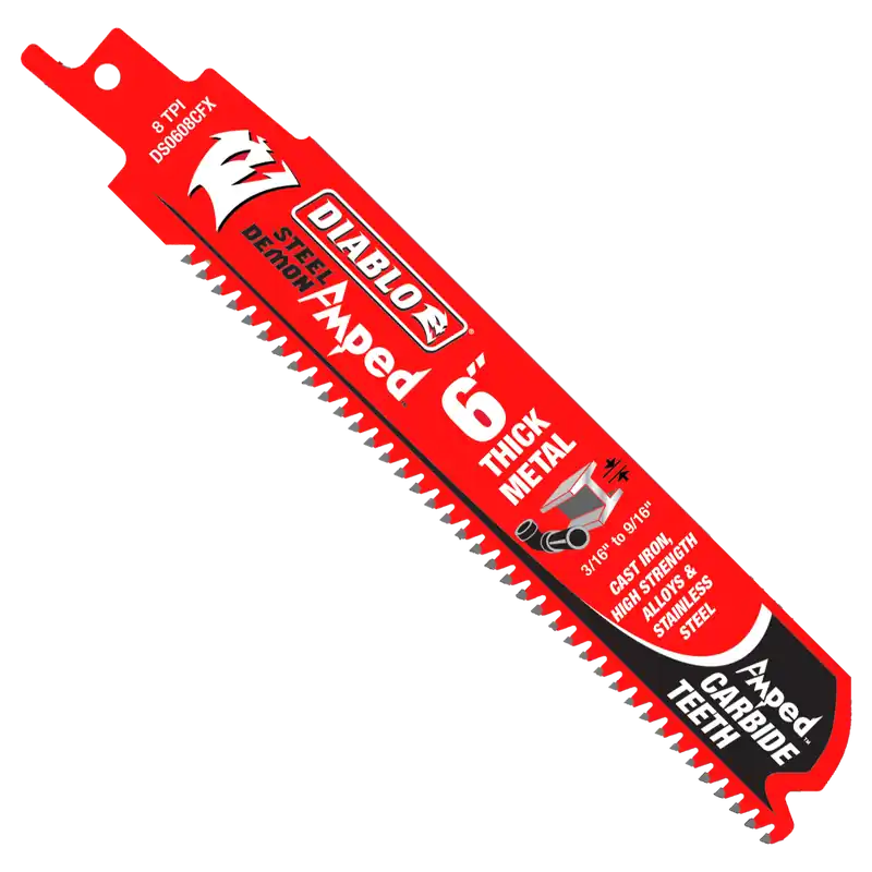 Diablo DS0608CFA Reciprocating Saw Blade 6 in Replacement MPN