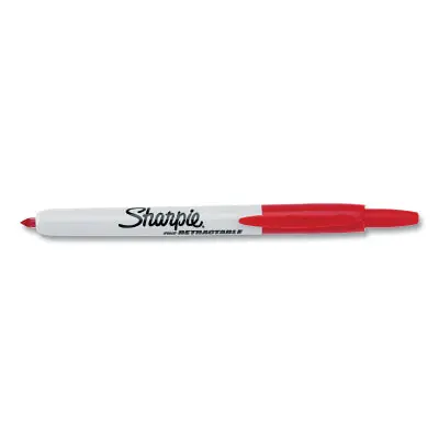 SK0507372-US20260702-105043-0 Sharpie 32702 Retractable Permanent Marker Red Fine Bullet Tip - Image 1