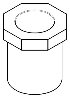IPEX 136158 12 x 6 PVC SCH-80 Flush Reducer Bushing Spigot x Socket Fabricated Xirtec-140