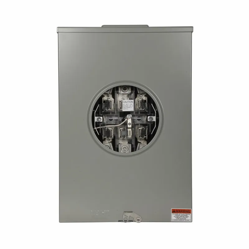 SK0507447-US20260702-105043-0 Eaton 1008801EXCH Commercial Single Position Meter Socket 200 Amp 1 Phase Ringless Lever 5 Jaw OH UG 600V 3 Wire - Image 1