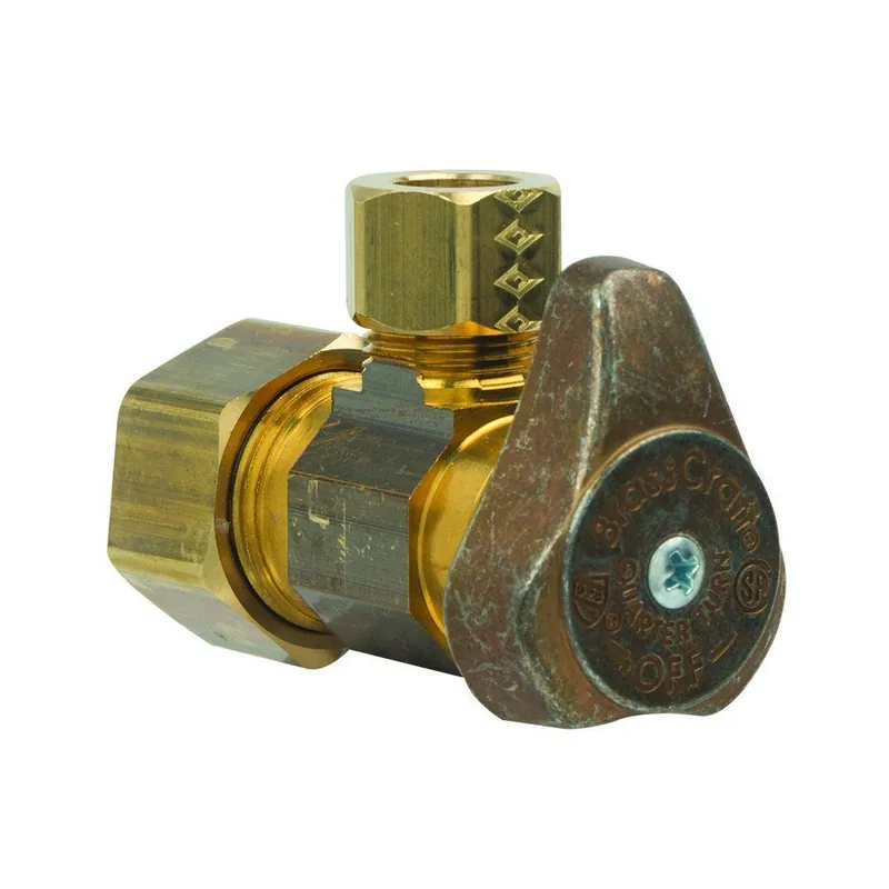 SK0507452-US20260702-105043-0 BrassCraft G2CR19XR 1/2 x 3/8 in. Compression x OD Compression Angle Supply Stop Valve - Image 1