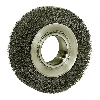 SK0507576-US20260702-105043-0 Weiler 6070 Medium-Face Crimped Wire Wheel 6 in D x 1 in W Replacement MPN 6070 - Image 1