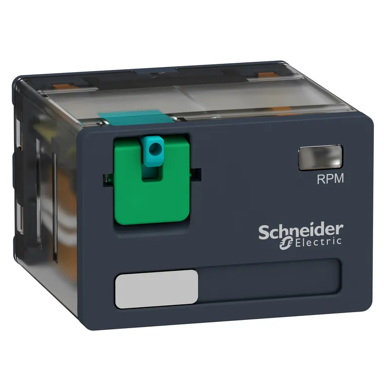 Schneider Electric RPM41BD Square D 24 VDC 15 Amp 4NO 4NC Din Rail/Panel Mount Plug-In Relay