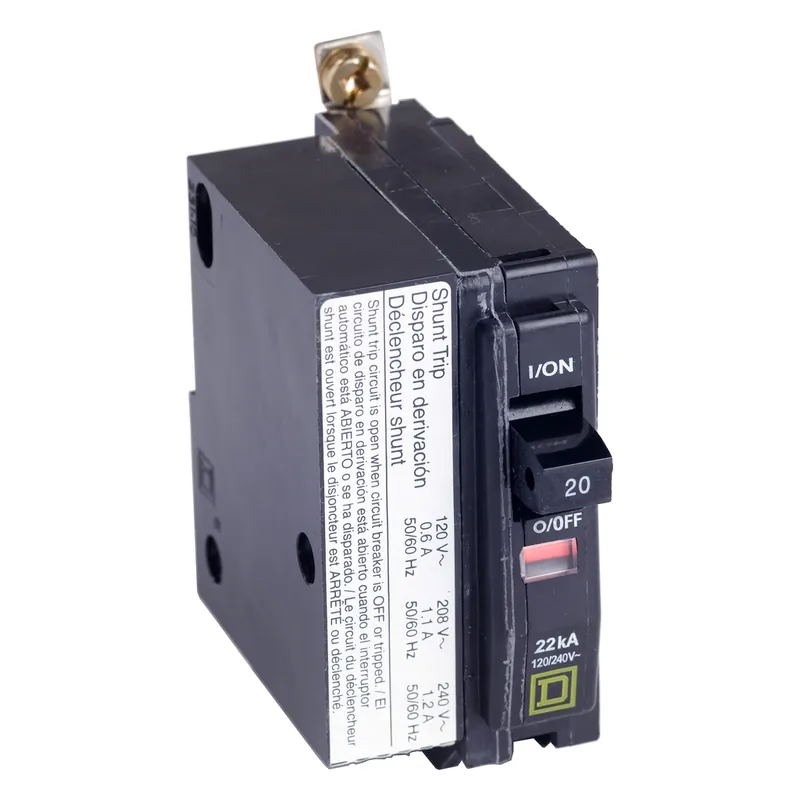 Square D QOB1251021 1-Pole 25 Amp 120/240 Volt Bolt-On Thermal Magnetic Miniature Circuit Breaker
