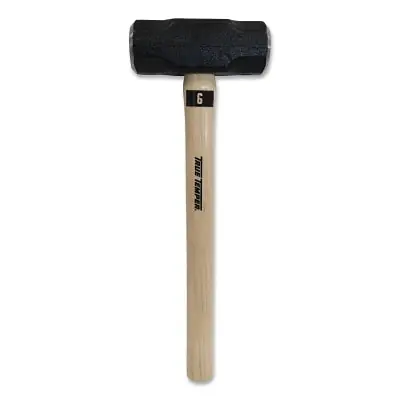 TRUE TEMPER 20186000 Toughstrike American Hickory Sledge Hammer 6 lb 17 in Handle