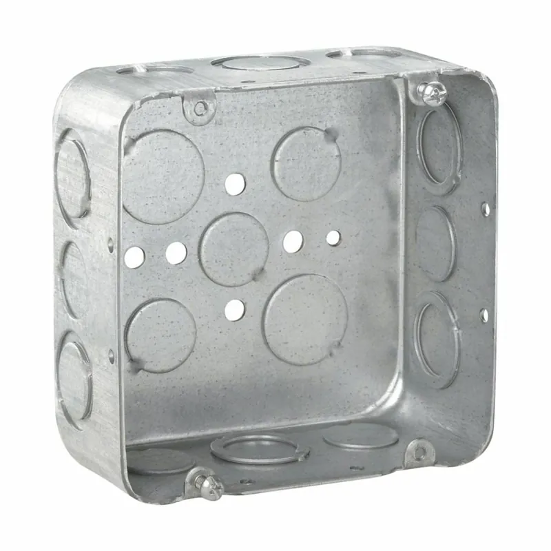 Crouse-Hinds TP563 4-11/16 Square Outlet Box w/ 1/2 & 3/4 Knockouts