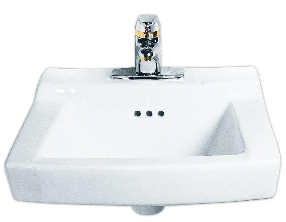 American Standard 0124131.020 Comrade 20 x 18-1/4 in. Rectangular Wall Mount Bathroom Sink in White