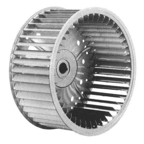 SK0508305-US20260702-105043-0 Lau 028957-50 6-5/16 x 3-13/16 Direct Drive Single Inlet Blower Wheel 3450 RPM CCW 1/2 Bore - Image 1
