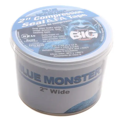 Blue Monster 76086 BIG LLFA Compression Seal Tape 12 ft x 2 Roll