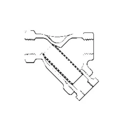 Spirax Sarco 51993 BT Wye Strainer With #20 Mesh 304 Stainless Steel Screen, 1-1/4 in