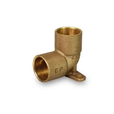 Everflow CCDL0012-NL 1/2 C x C Cast Brass 90 Drop Ear Elbow Lead Free