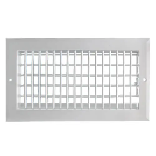 SK0509017-US20260702-105043-0 Hart & Cooley 22452 12 x 6 Wall Opening Size White Sidewall Ceiling Register A618MS Series - Image 1