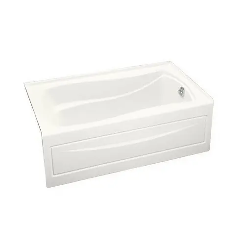 SK0509064-US20260702-105043-0 Kohler K-1242-RA-0 Mariposa 60 inch x 36 inch x 20 inch Acrylic Soaking Tub, Right Hand Drain, White - Image 1