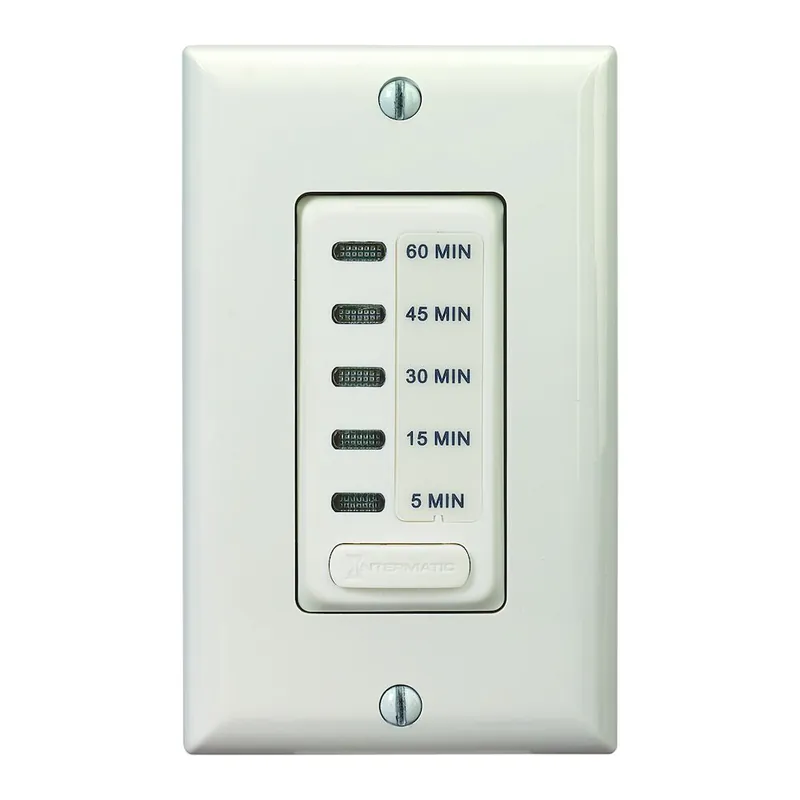 SK0509479-US20260702-105043-0 Intermatic EI205LA Electronic Countdown Timer Auto Shut-Off In-Wall 5/15/30/45/60 Minute - Image 1
