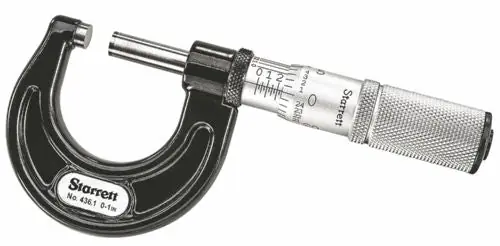 Starrett 67999 STR 0-1 OD MIC .0001 GRADS FRICT LOCK CARB T436.1XFL-1