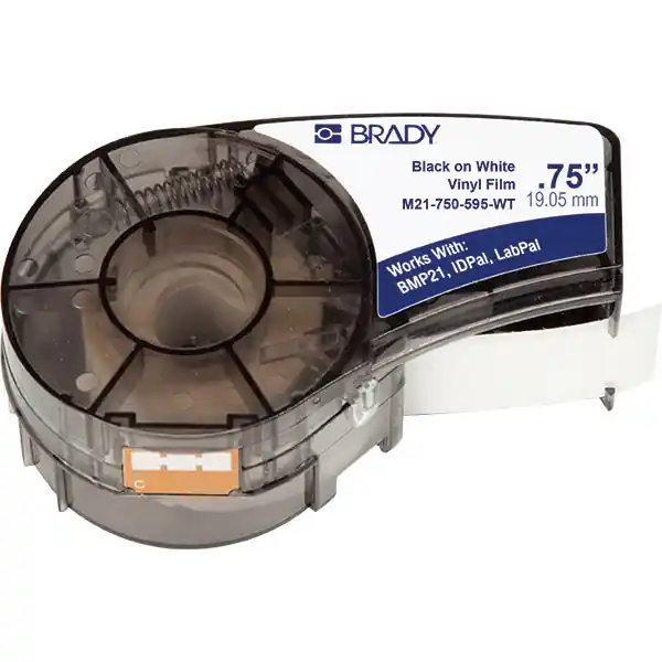 SK0509970-US20260702-105043-0 Brady 142797 BMP21 Mobile Printer Indoor/Outdoor Vinyl Labels, 3/4 x 21' Replacement MPN - Image 1