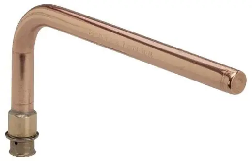 SK0510418-US20260702-105043-0 Viega 92406 PureFlow 3/8 x 1/2 PEX Press Copper Stub-Out - Image 1