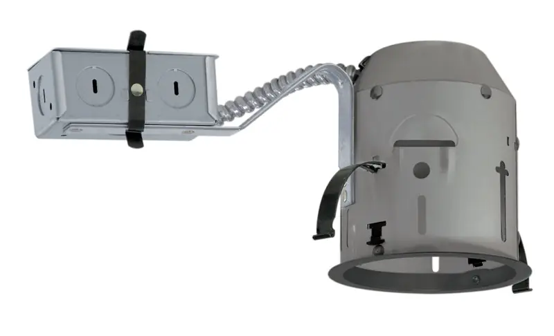 Acuity Brands TC1R TC Series Adjustable Miniature Remodel Universal Recessed Lighting Housing, Incandescent Lamp, Non-IC Insulation, 120 VAC, 4-3/8 in Ceiling Opening