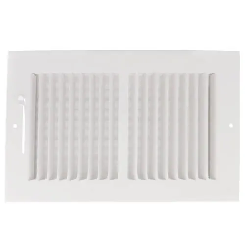 SK0510507-US20260702-105043-0 Hart & Cooley 703909 10 x 6 Wall Opening Size White Two-Way Steel Sidewall/Ceiling Register - Image 1