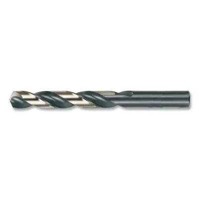 SK0510510-US20260702-105043-0 CLE-LINE C18021 1878 Heavy-Duty Black and Gold with Flats Jobber-Length Drill Bit 0.3906 in dia Cutting 5.125 in - Image 1