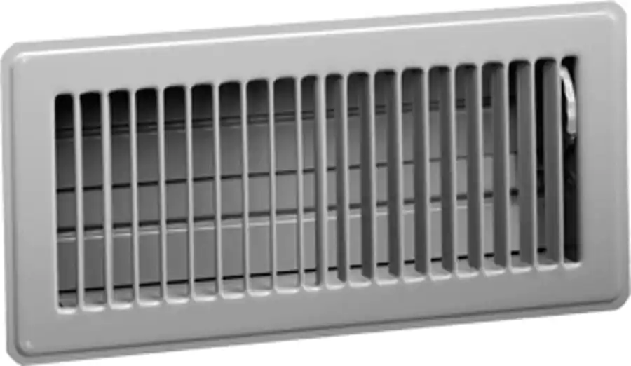 SK0510521-US20260702-105043-0 Hart & Cooley 10765 Floor Diffuser, 6 x 10 Golden Sand Steel Multi-Angle Fins Stamped 421 Model - Image 1