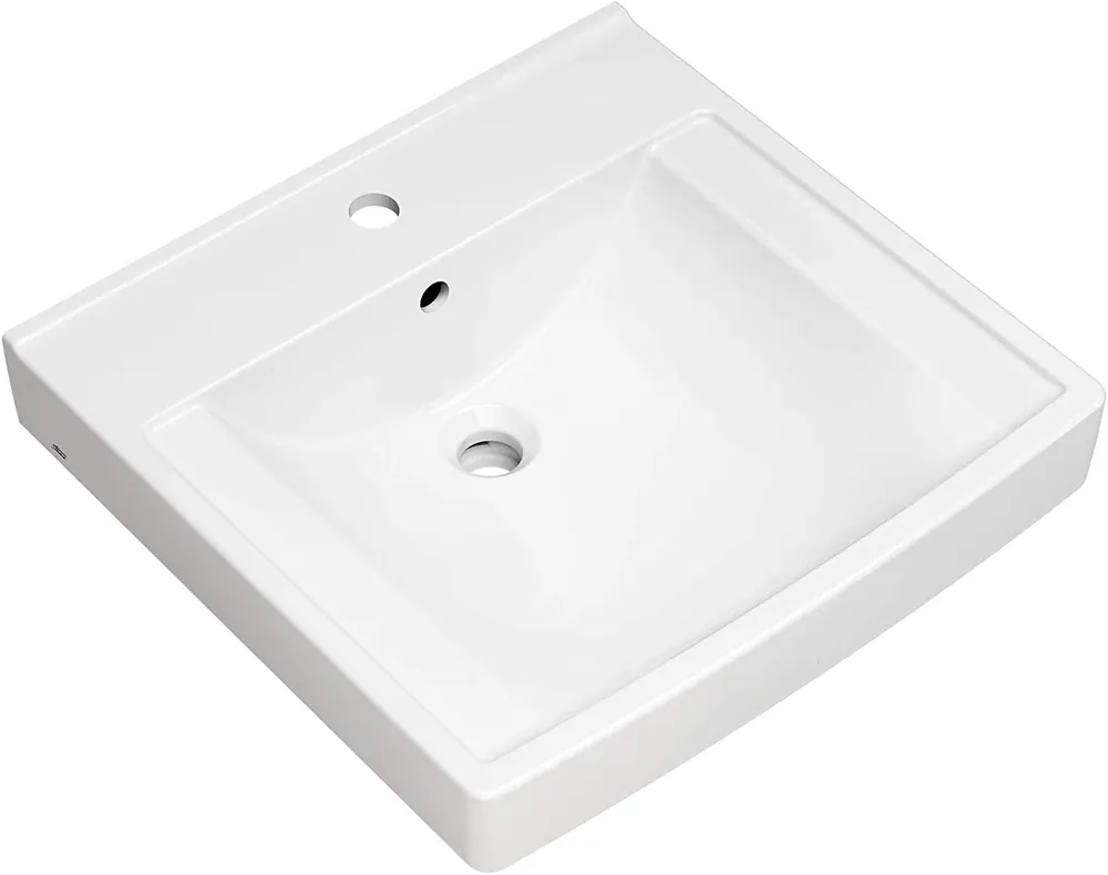 SK0510714-US20260702-105043-0 American Standard 9134001EC.020 Decorum 21 x 20-1/4 in. Rectangular Wall Mount Bathroom Sink in White - Image 1