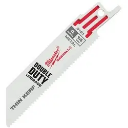 Milwaukee 48-00-5181 Thin Kerf SAWZALL Blades 4 in Length 14 TPI 5 Pack
