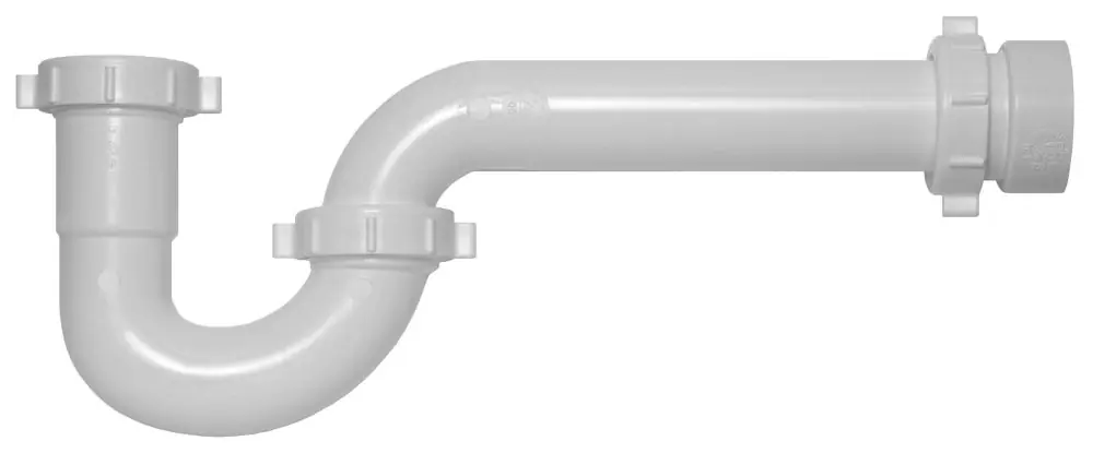 SK0510913-US20260702-105043-0 Dearborn P9704BG 1-1/2 in. Plastic P-Trap with Threaded Adapter - Image 1
