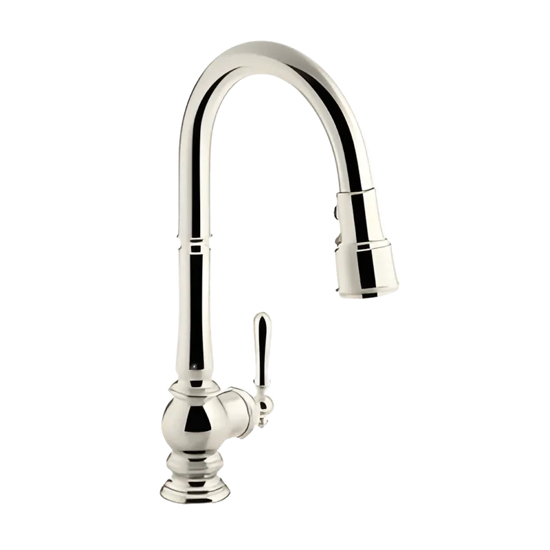 SK0511060-US20260702-105043-0 Kohler K-99259-SN Artifacts Deck Mount Pull-Down Kitchen Sink Faucet, 1.5 gpm - Image 1