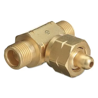 SK0511188-US20260702-105043-0 Western Enterprises T-16 Manifold Coupler Tees Coupler Brass Commercial Acetylene - Image 1