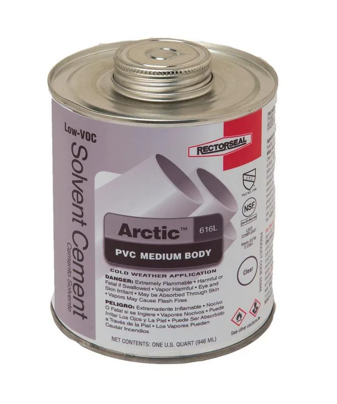 SK0511343-US20260702-105043-0 Rectorseal 55948 Arctic 616 Liter Low VOC PVC Solvent Cement - Image 1
