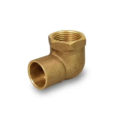 Everflow CCFL0002-NL 2NOM Cast Brass 90 Elbow C X F Lead Free