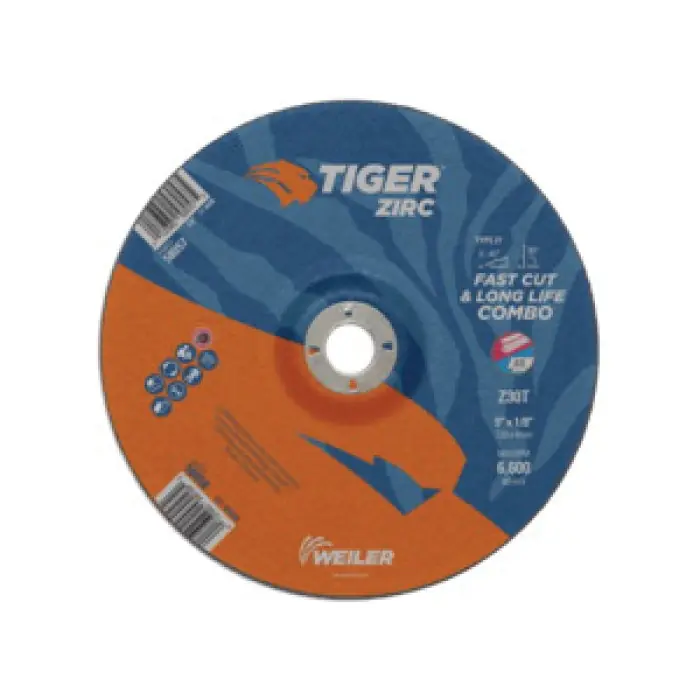 SK0511883-US20260702-105043-0 Tiger 58058 Combination Fast and Long Life Performance Line Depressed Center Combo Wheel 9 in Dia x 1/8 in THK - Image 1