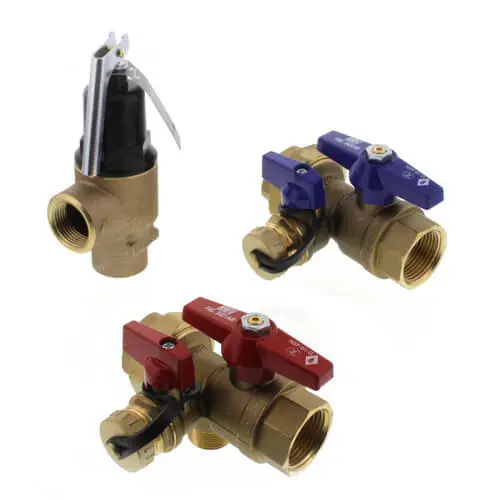 AO Smith 100112255 Lead Free Isolation & Pressure Relief Valves 1 FNPT x FNPT T-M50