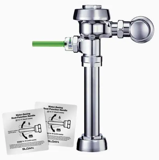 Sloan 3720000 WES 111 Manual Flushometer 1.6/1.1 gpf