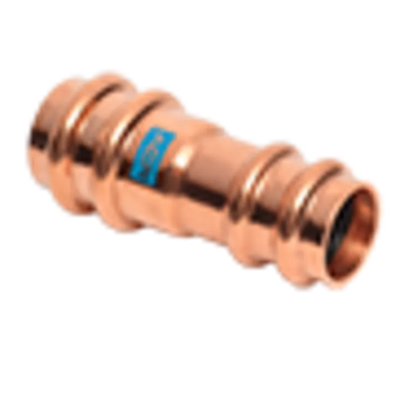 Mueller RP01011 ACR Press Copper Coupling, 3/8 x 1/4 OD (P x P) Reducing