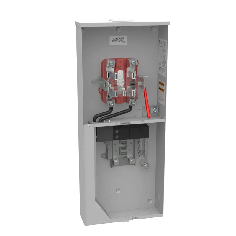 Milbank U6281-XL-200-5T6-AMS Ringless Meter Socket with Main and Load Center 200 Ampere