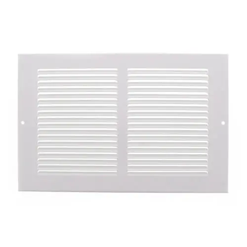 Hart & Cooley 43641 10 x 6 White Baseboard Return Air Grille (657 Series)