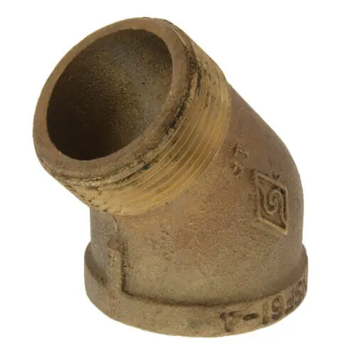 Everflow BRSF0300-NL 3 Brass 45 Degree Street Elbow Lead Free