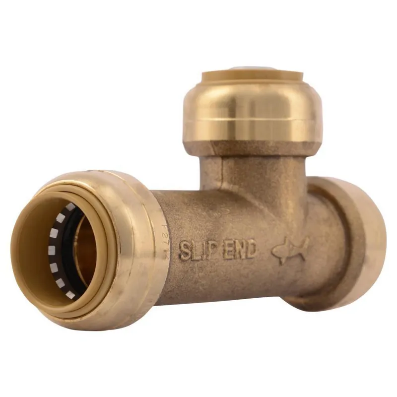 SharkBite U3370LF 3/4 in. Push Press Brass Tee SU3370LF