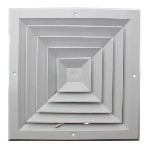 SK0513295-US20260702-105043-0 Hart & Cooley 50717 A504MS 10 x 10 White Ceiling Diffuser - Image 1