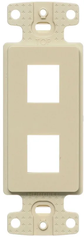 Hubbell NS612I Plate, Decorator