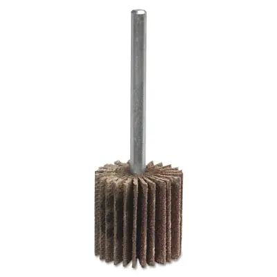 Merit Abrasives 8834132101 High Performance Mini Flap Wheels with Mounted Steel Shanks 1 1/2 x 1 240 Grit
