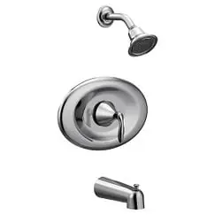 Moen T2137EP Eva One Handle Single Function Bathtub & Shower Faucet in Chrome (Trim Only)