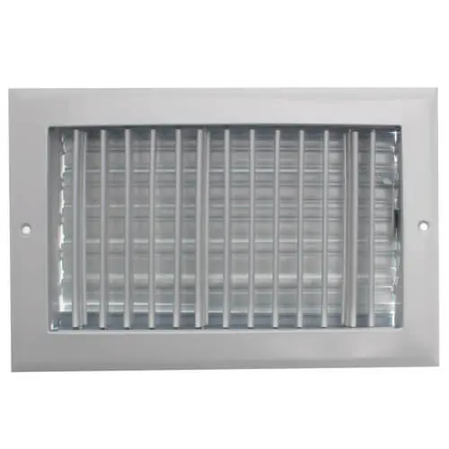 SK0513555-US20260702-105043-0 Hart & Cooley 22447 10 x 6 White Sidewall/Ceiling Register - Image 1
