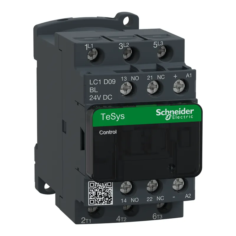 SK0513707-US20260702-105043-0 Schneider Electric LC1D09BL Square D 600 VAC 9 Amp 3-Pole 1NO 1NC Screw Terminal Full Voltage Non-Reversing IEC Contactor - Image 1